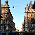 Beautiful Avenue with Streetcar, Budapest